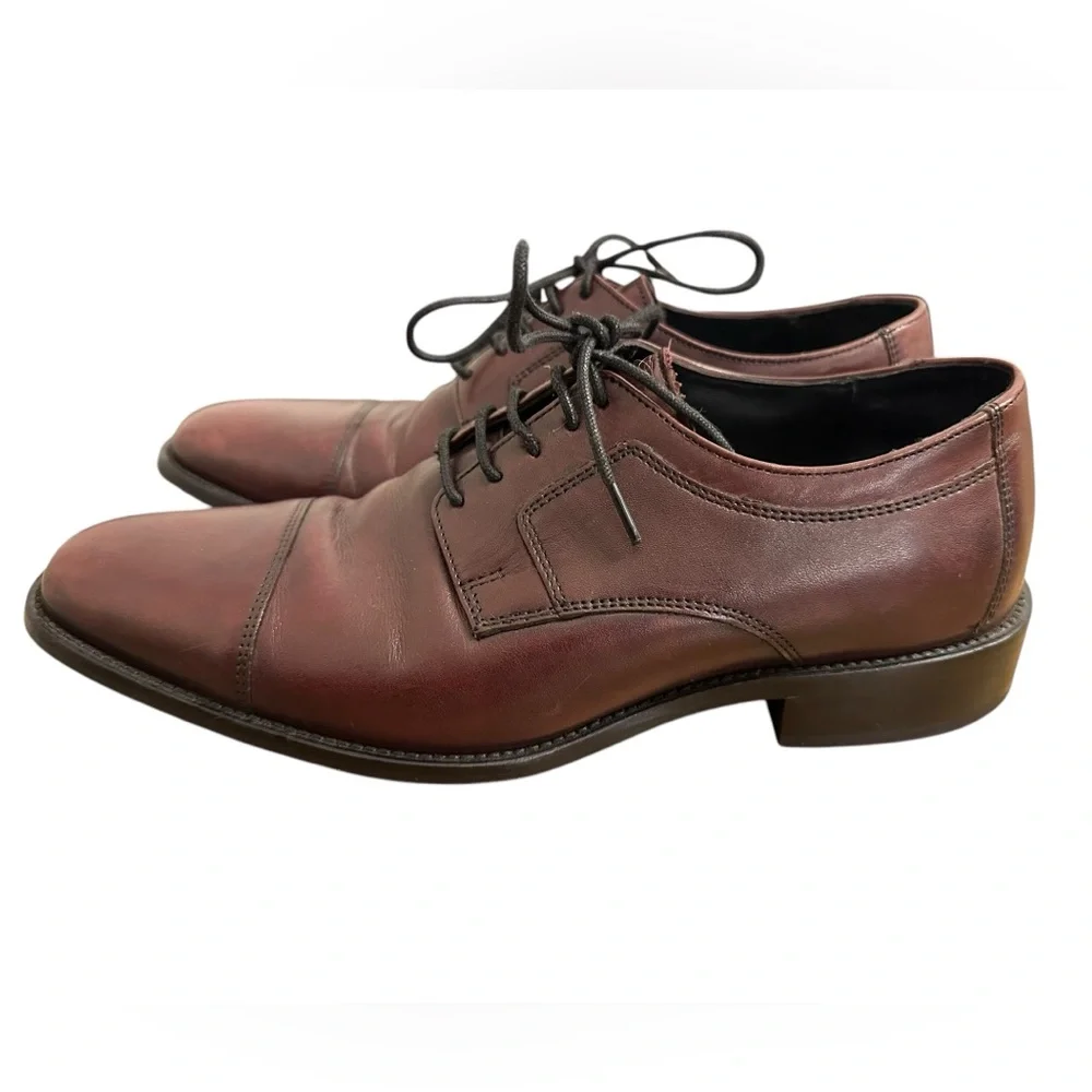 Johnston‎ Murphy Men’s Size 9.5 M Brown Dress Lace Up Shoes.B4